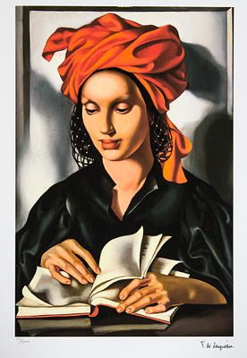 Tamara de Łempicka 'La Sagesse'. Tamara de Łempicka (after) 'La Sagesse' offset lithography 