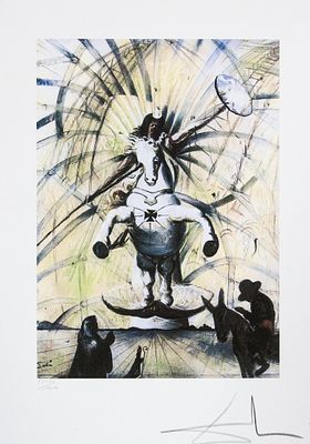 Salvador Dali 'Santiago el Grande'. Salvador Dali (after) 'Santiago el Grande' offset 
