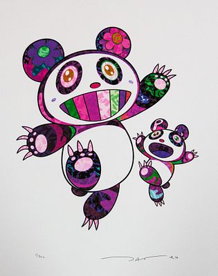 Takashi Murakami 'Panda Family'. Takashi Murakami (after) 'Panda Family' offset lithography 