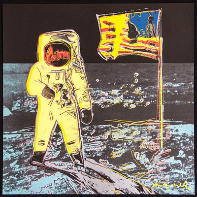 Andy Warhol 'Moonwalk'. Andy Warhol (after) 'Moonwalk' offset lithography, size 60 x 60 cm 