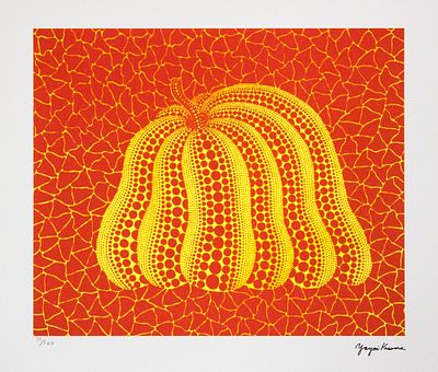Yayoi Kusama 'Pumpkin'. Yayoi Kusama (after) 'Pumpkin' offset lithography, limited edition of 