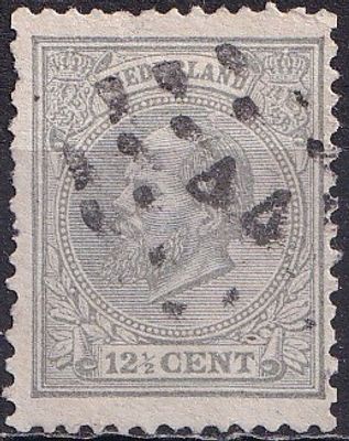 Netherlands 1872-1888 Mi 22, A/USED. The item's condition is visible in the photographs (Scanned 