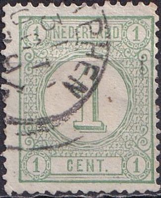 Netherlands 1876 Mi 31, A/USED. The item's condition is visible in the photographs (Scanned 