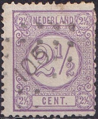Netherlands 1876 Mi 33, A/USED. The item's condition is visible in the photographs (Scanned 