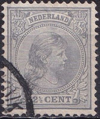 Netherlands 1891-1893 Mi 38, A/USED. The item's condition is visible in the photographs (Scanned 