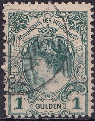 Netherlands 1899 Mi 63, A/USED. The item's condition is visible in the photographs (Scanned 