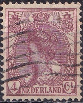 Netherlands 1921 Mi 105 A/USED. The item's condition is visible in the photographs (Scanned 