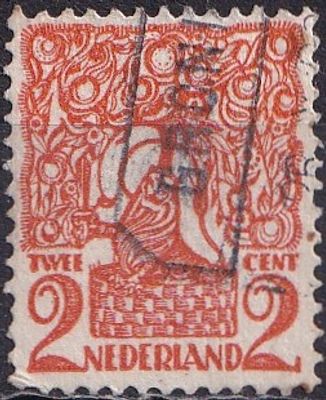 Netherlands 1923 Mi 113 A/USED. The item's condition is visible in the photographs (Scanned 