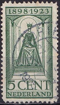 Netherlands 1923 Mi 124 A/USED. The item's condition is visible in the photographs (Scanned 