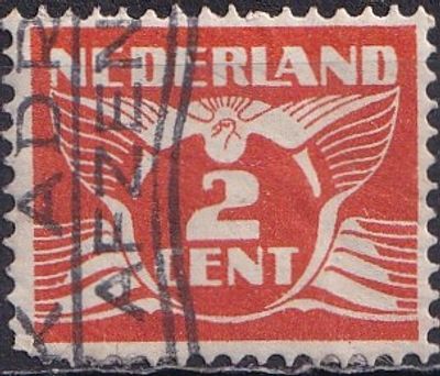 Netherlands 1924 Mi 146 A/USED. The item's condition is visible in the photographs (Scanned 