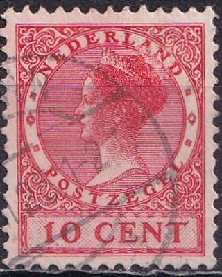 Netherlands 1924/25 Mi 154 A/USED. The item's condition is visible in the photographs (Scanned 