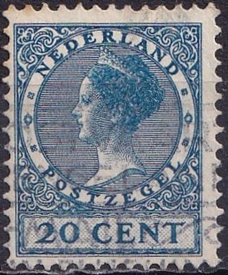 Netherlands 1924/25 Mi 157 A/USED. The item's condition is visible in the photographs (Scanned 