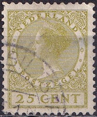 Netherlands 1924/25 Mi 158 A/USED. The item's condition is visible in the photographs (Scanned 