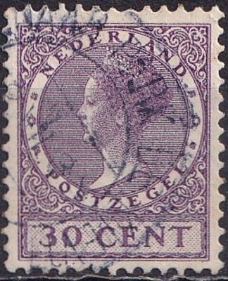 Netherlands 1924/25 Mi 159 A/USED. The item's condition is visible in the photographs (Scanned 