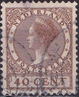 Netherlands 1924/25 Mi 161 A/USED. The item's condition is visible in the photographs (Scanned 