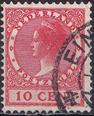 Netherlands 1926/29 Mi 182 A/USED. The item's condition is visible in the photographs (Scanned 