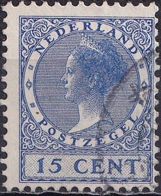 Netherlands 1926/29 Mi 184 A/USED. The item's condition is visible in the photographs (Scanned 
