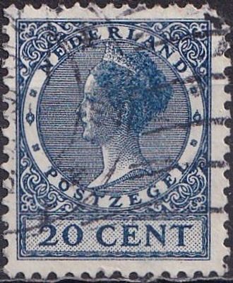 Netherlands 1926/29 Mi 185 A/USED. The item's condition is visible in the photographs (Scanned 