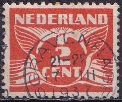 Netherlands 1924 Mi 147 A/USED. The item's condition is visible in the photographs (Scanned 