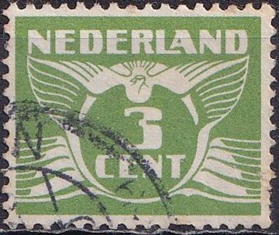 Netherlands 1924 Mi 149 A/USED. The item's condition is visible in the photographs (Scanned 
