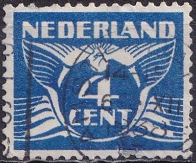 Netherlands 1924 Mi 150 A/USED. The item's condition is visible in the photographs (Scanned 