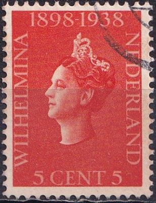 Netherlands 1938 Mi 319 A/USED. The item's condition is visible in the photographs (Scanned 