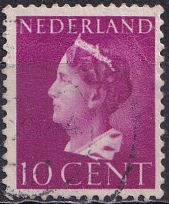Netherlands 1940 Mi 343 A/USED. The item's condition is visible in the photographs (Scanned 