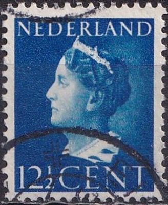 Netherlands 1940 Mi 344 A/USED. The item's condition is visible in the photographs (Scanned 