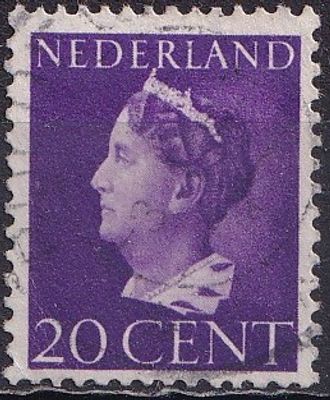 Netherlands 1940 Mi 346 A/USED. The item's condition is visible in the photographs (Scanned 