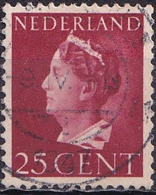 Netherlands 1940 Mi 348 A/USED. The item's condition is visible in the photographs (Scanned 