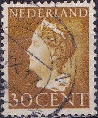 Netherlands 1940 Mi 349 A/USED. The item's condition is visible in the photographs (Scanned 