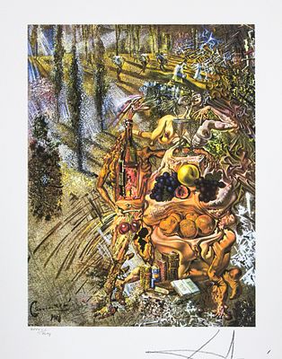 Salvador Dali 'Dionysus Spitting the Complete Image...'. Salvador Dali (after) 'Dionysus 