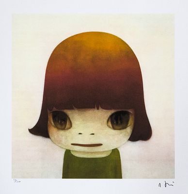 Yoshitomo Nara 'Agent Orange'. Yoshitomo Nara (after) 'Agent Orange' offset lithography, limited 