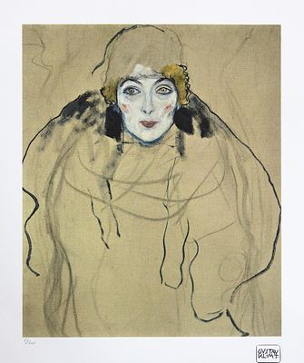 Gustav Klimt 'Portrait of a Lady'. Gustav Klimt (after) 'Portrait of a Lady' limited edition of 