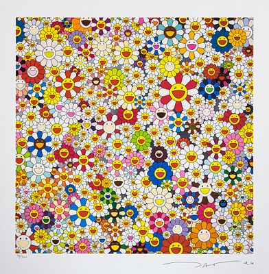 Takashi Murakami 'An Homage to Yves Klein, Multicolor C'. Takashi Murakami (after) 'An Homage to 