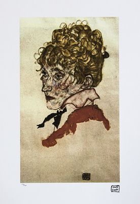 Egon Shiele 'Portrait of Edith Schiele'. Egon Schiele (after) 'Portrait of Edith Schiele' 