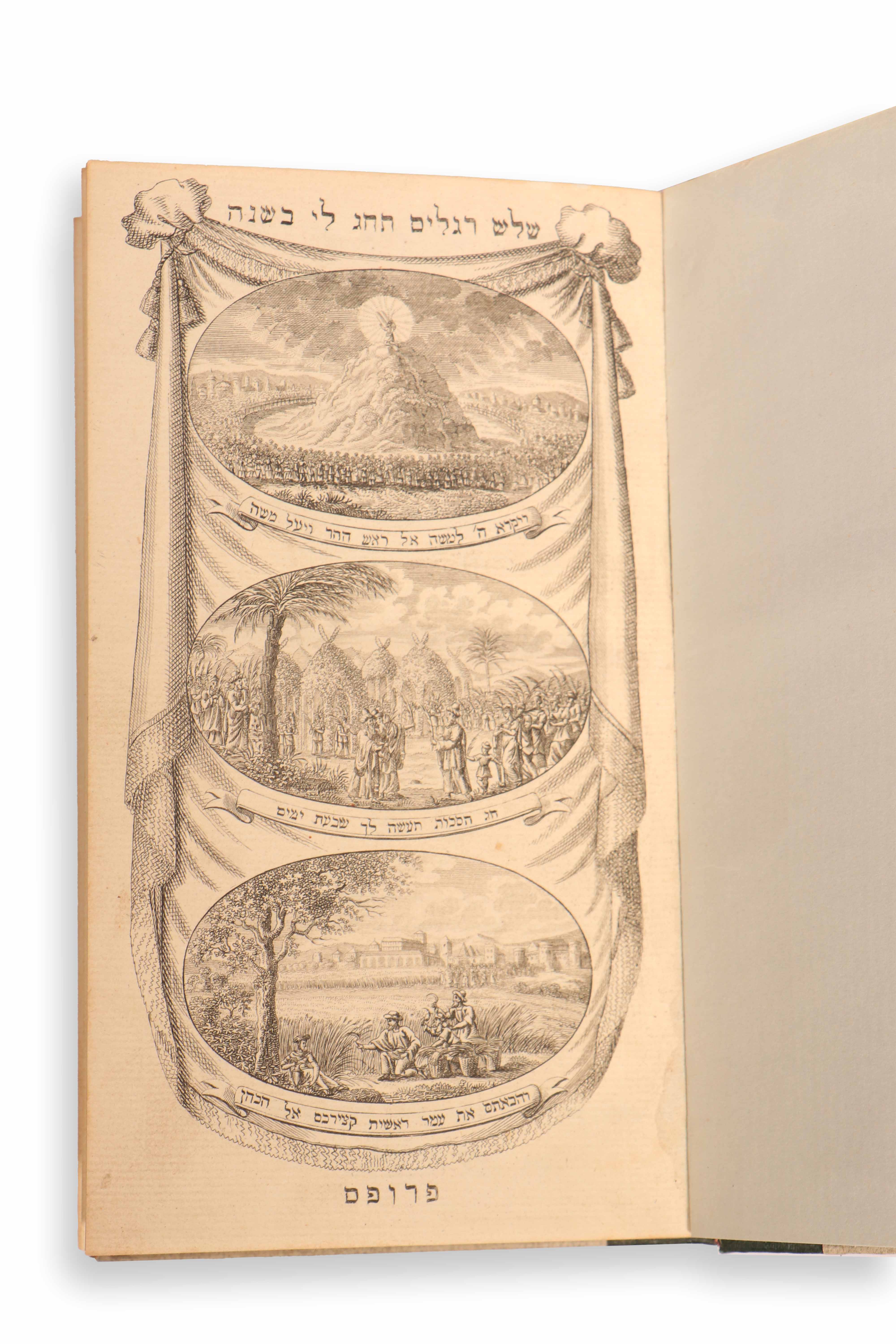 Very well preserved! Machzorim for the Moadim. Nusach Ashkenaz, printed by the Proops family ...