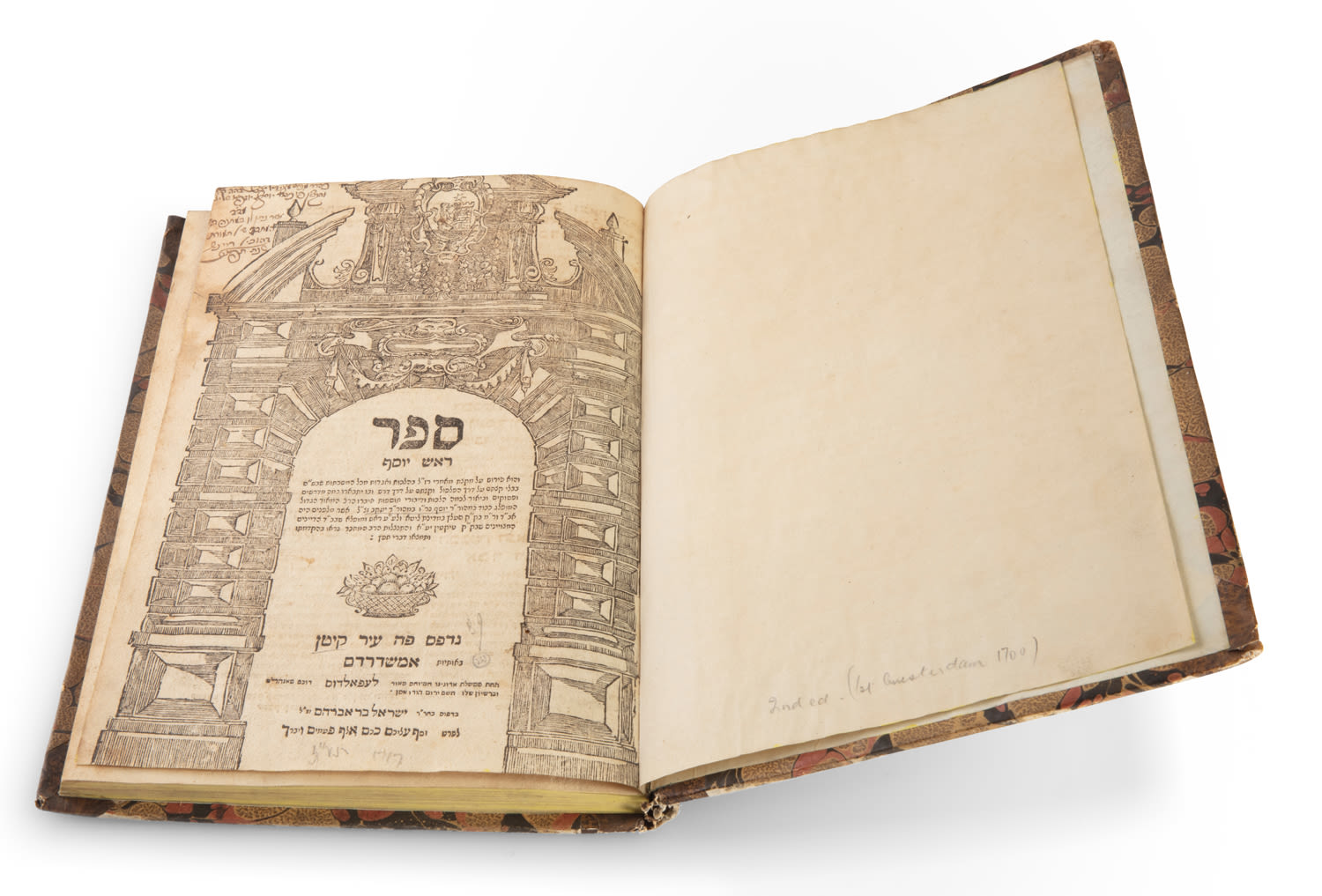 Sefer Rosh Yosef on the tractates of the Shas by Rabbi Yosef Av beis Din of ...