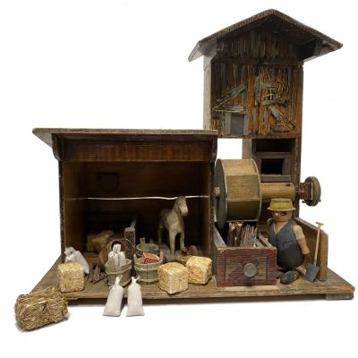 Erzgebirge Watermill & Ban with Accessories Circa 1905. Deep in the rich dark forests of Bavaria 