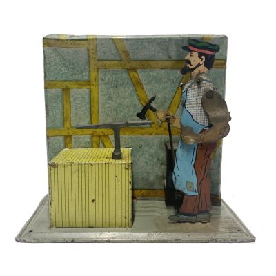 Josef Falk Blacksmith Automaton Circa 1921. This steam accessory could be operated by hand or 