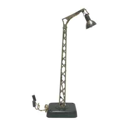 Gebruder Bing Electric Railway Lantern Circa 1919. Hand-painted tinplate.