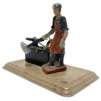 Fleischmann Blacksmith Automaton Circa 1948. This steam accessory could be operated by hand or 