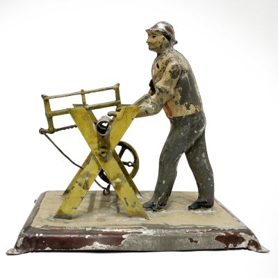 Becker Woodcutter Automaton Circa 1906. This steam accessory could be operated by hand or 