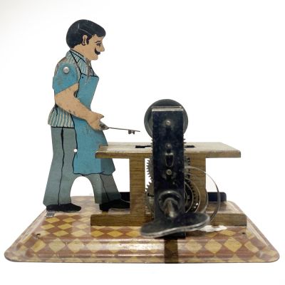 Wilhelm Krauss Metal Worker Automaton Circa 1922. This steam accessory could be operated by hand 