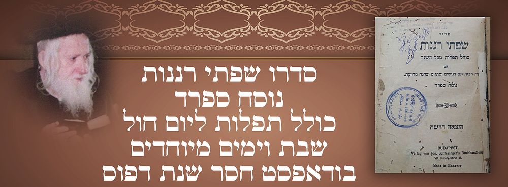 תפלת הצדיקים - הסדור ספוג הדמעות של אדמו"ר הק' רבי יחזקאל שרגא ליפשיץ-הלברשטאם מסטרופקוב 