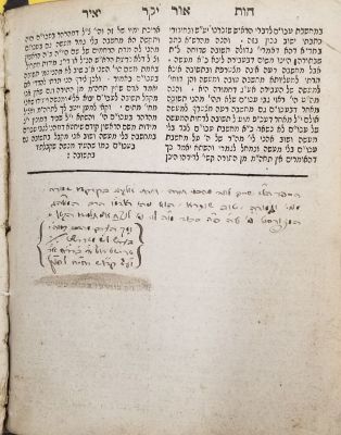 חות יאיר חדש פראג תקנ"ב. עותק הגאון רבי לוי פאלאק אב"ד טרישט בעל מחבר עמודי שיטים לבית הלוי 