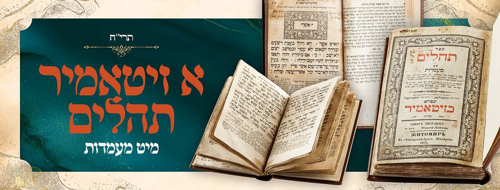Zhitomir Tehillim with Ma'amados – Zhitomir, 1858 
Sefer Tehillim with the סדר Ma'amados 