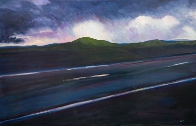 Scott Pope 'To Taos' Oil on Canvas Painting. A Scott Pope (American, b.XX) oil on canvas 