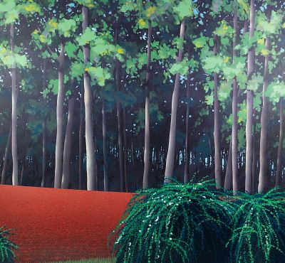 Maud Gatewood 'Slanted Light' Acrylic on Canvas. A Maud Florance Gatewood (American, 1934-2004) 