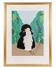 Erte 'Debutante' Serigraph Signed. An Erte (French-Russian, 1892-1990) serigraph titled Image - 1